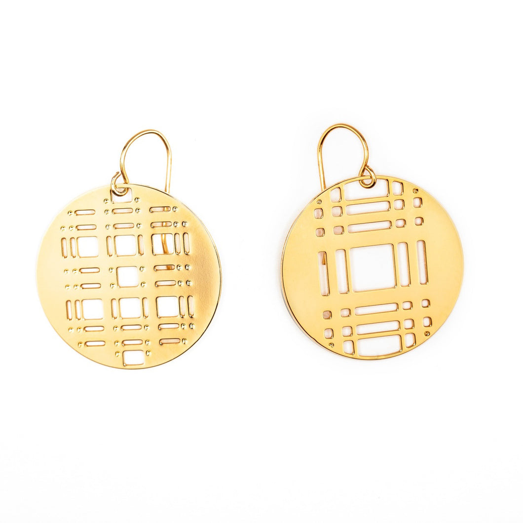 #14 earrings gold