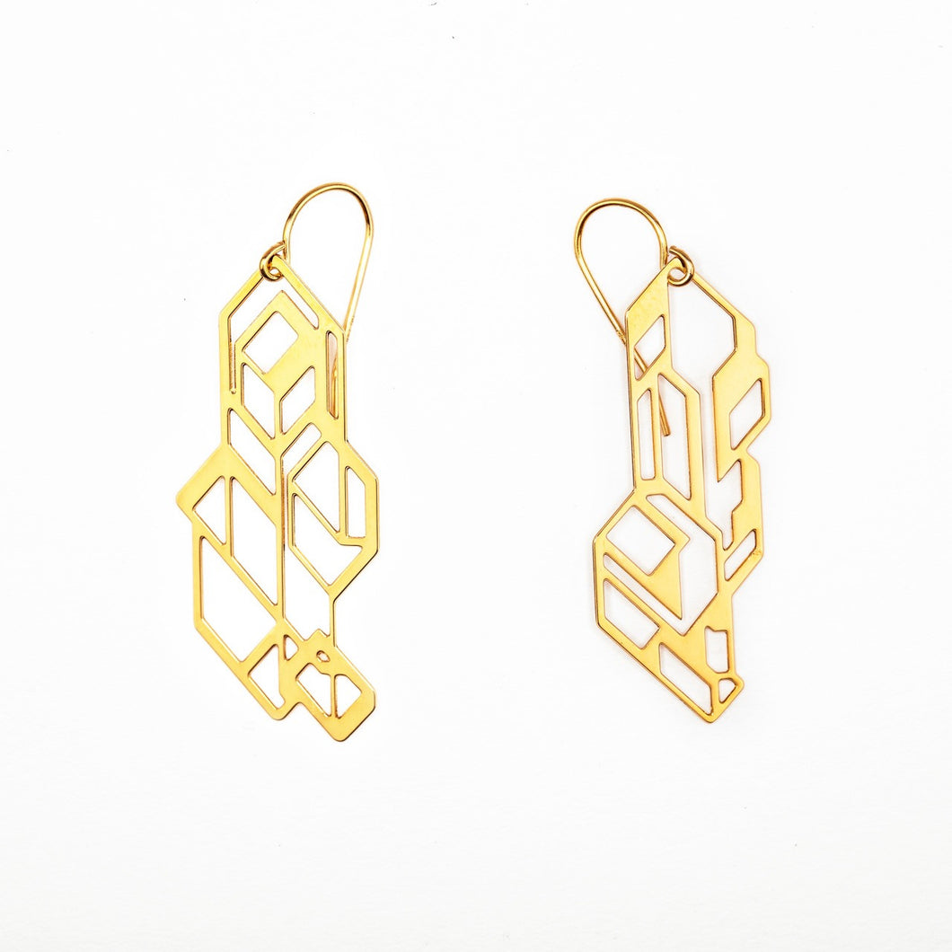 #15 earrings gold