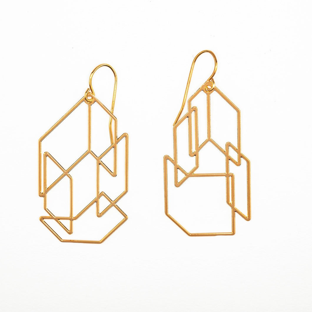 #1 earrings gold
