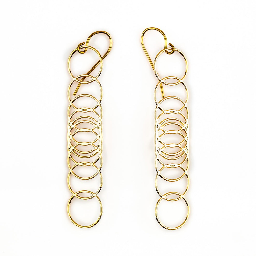 #6 earrings gold