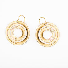 #9 earrings gold