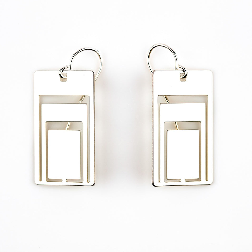 #12 earrings steel